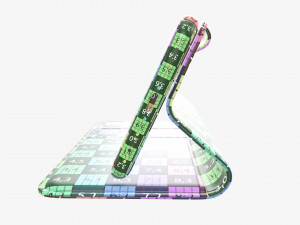 Smartphone in flip wallet case 04 3D Model
