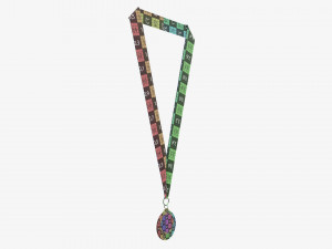 Sports medal mockup 01 Modèle 3D