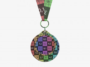 Sports medal mockup 01 Modèle 3D