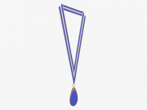Sports medal mockup 02 Modello 3D