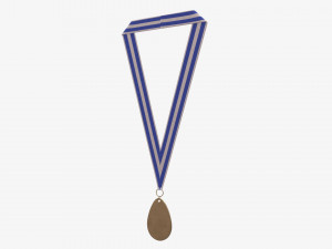 Sports medal mockup 02 Modello 3D