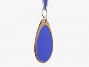 Sports medal mockup 02 Modello 3D