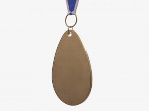 Sports medal mockup 02 Modello 3D