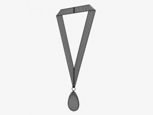 Sports medal mockup 02 Modello 3D