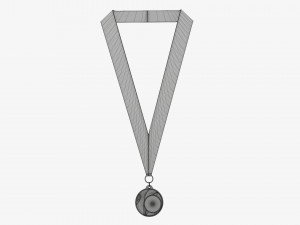 Sports medal mockup 03 Modello 3D