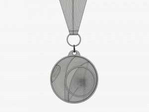 Sports medal mockup 03 Modello 3D