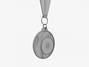 Sports medal mockup 03 Modello 3D