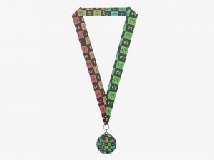 Sports medal mockup 03 Modello 3D