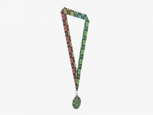 Sports medal mockup 03 Modello 3D