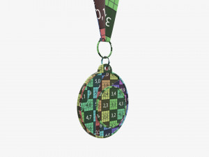 Sports medal mockup 03 Modello 3D