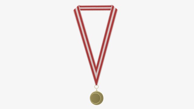 Sports medal mockup 04 3D Model .c4d .max .obj .3ds .fbx .stl .blend 