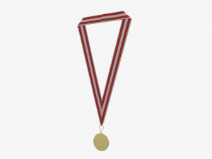 Sports medal mockup 04 3D Model