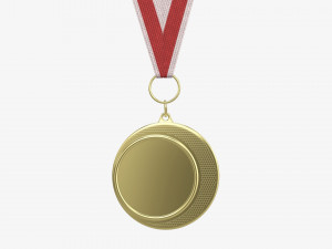Sports medal mockup 04 3D Model