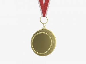Sports medal mockup 04 3D Model