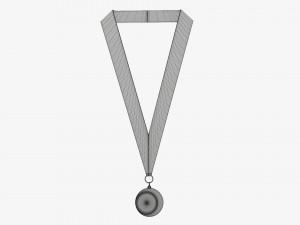 Sports medal mockup 04 3D Model