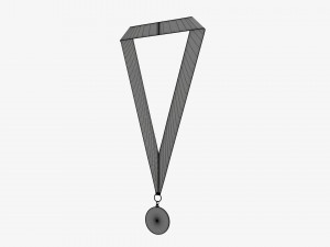 Sports medal mockup 04 3D Model