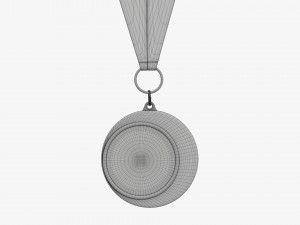 Sports medal mockup 04 3D Model