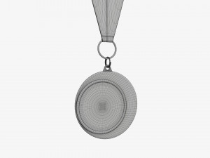 Sports medal mockup 04 3D Model