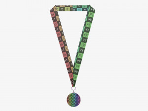 Sports medal mockup 04 3D Model