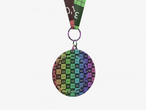 Sports medal mockup 04 3D Model