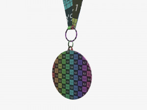 Sports medal mockup 04 3D Model