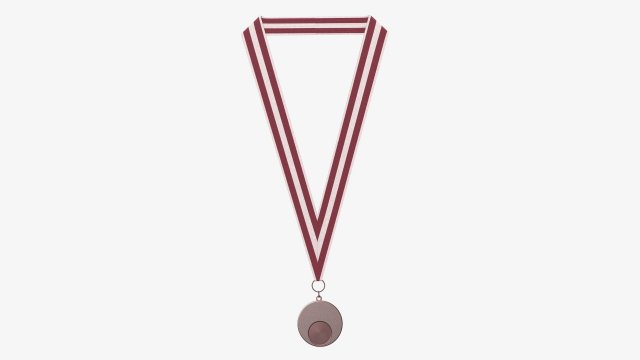 Sports medal mockup 05 3D Model .c4d .max .obj .3ds .fbx .stl .blend 