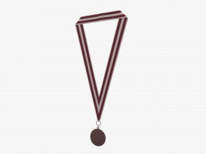 Sports medal mockup 05 3D Model