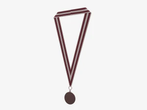 Sports medal mockup 05 3D Model