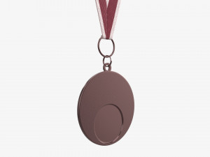 Sports medal mockup 05 3D Model