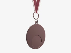 Sports medal mockup 05 3D Model
