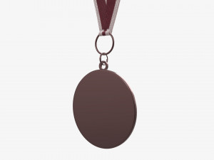 Sports medal mockup 05 3D Model