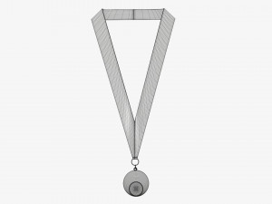 Sports medal mockup 05 3D Model