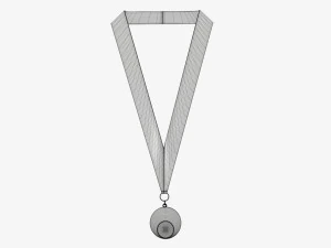 Sports medal mockup 05 3D Model