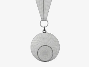 Sports medal mockup 05 3D Model