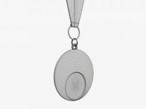 Sports medal mockup 05 3D Model