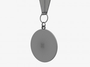 Sports medal mockup 05 3D Model
