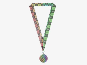 Sports medal mockup 05 3D Model
