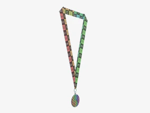 Sports medal mockup 05 3D Model