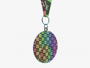 Sports medal mockup 05 3D Model