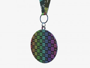 Sports medal mockup 05 3D Model