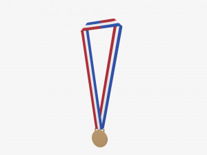 Sports medal mockup 06 Modelo 3D