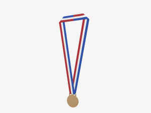 Maquete de medalha esportiva 06 Modelo 3D