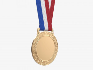 Sports medal mockup 06 Modelo 3D