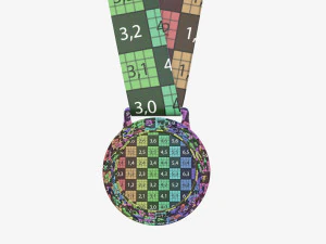 Maquete de medalha esportiva 06 Modelo 3D