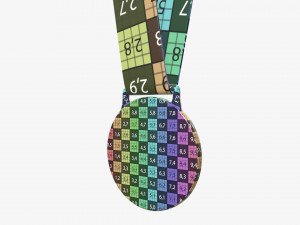 Sports medal mockup 06 Modelo 3D