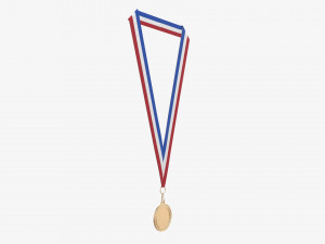 Sports medal mockup 07 3D Model