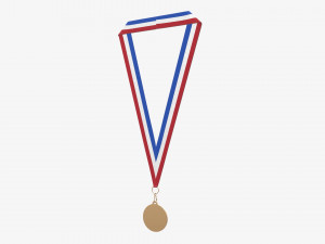 Sports medal mockup 07 3D Model