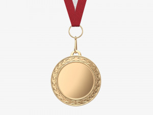 Sports medal mockup 07 3D Model