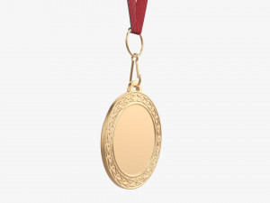Sports medal mockup 07 3D Model