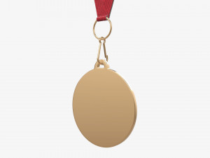 Sports medal mockup 07 3D Model